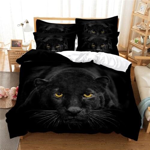 3d Panther Bedding Set Queen Bedding Duvet Cover Set Bedding Set Bed Cover Cotton Queen Bedroom Bed Cover Set Bed Set Bedding