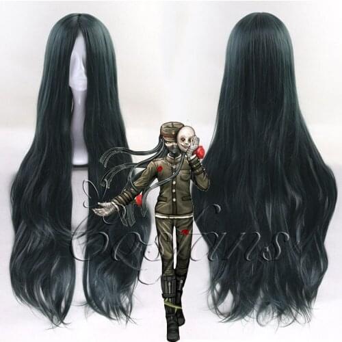 Korekiyo Shinguji Danganronpa V3: Killing Harmony Cosplay Wig Long Wavy Heat Resistant Synthetic Costume Party Wigs Length 100cm