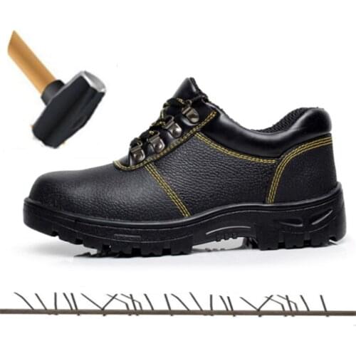 Autumn&winter Mens Work Boots Steel Toe Caps Indestructible Work Safety Shoes Mens Outdoor Non-slip Tactical Boots Sneakers