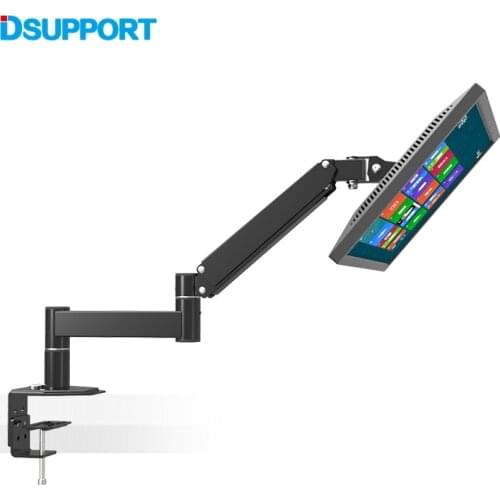 L133 Desktop Rotating 13"-24" LCD LED TV Mount PC Monitor Holder Retractable Arm VESA 75/100 Load 5.5kgs Wall Distance 630mm