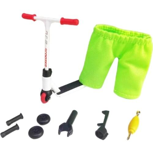 2021 New 1Set Finger Board Accessories Mini Stunt Scooter Toddler Toys Kids Dollhouse Toy