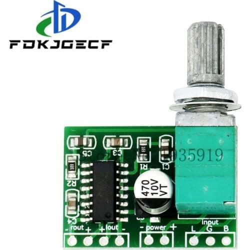 PAM8403 5V Power Audio Amplifier Board 2 Channel 3W W Volume Control / USB Power