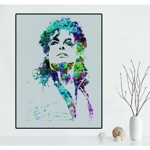 Portrait Poster Michael Jackson The King Musician Posters and Prints Canvas Painting Wall Art Picture for Living Room Home Decor
