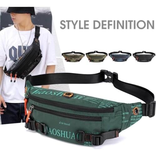 Hip Hop Bum Bags New Women Mens Fanny Pack Street Fashion Chest Crossbody Bag Sports Running Waist Belt Bag Cool Packs