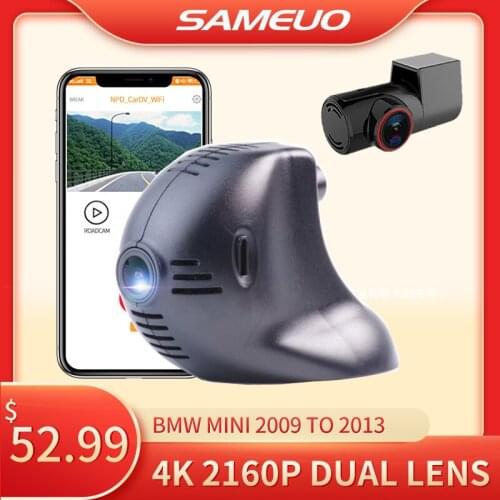Sameuo car dvr 2160P Auto dash cam Car Camera Video Recorder Reverse dashcam BEFORE 2013 BMW Old mini 2009 2010 2011 2012 2013