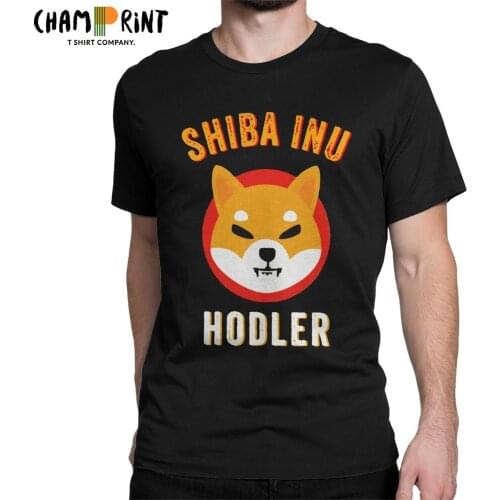 Shiba Inu Hodler Token Crypto Coin Men T Shirts SHIB Doge Bitcoin Cryptocurrency Humorous Tees Crewneck T-Shirt New Arrival