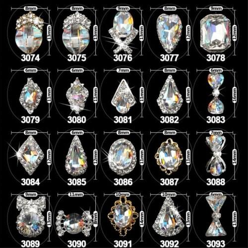 Special Offer 10pcs Nail rhinestone Super bright Alloy nail accessories Imbue Diamond nail jewelry crystal nail art