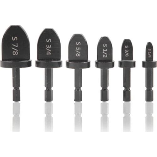 6Pcs Tube Expanders Air Conditioner Copper Tube Expander Swaging Tool Drill Bit Flaring Tool