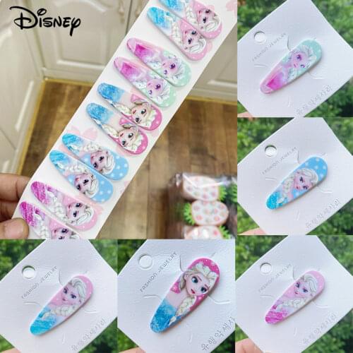 Disney Frozen Princess Girl Cute Cartoon Elsa Anna Hairpins Children Lovely Hair Clips Barrettes Gift Kids Hair Accessories Gift