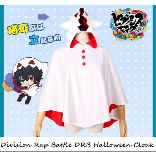 [STOCK] 2018 Anime Division Rap Battle DRB Halloween Cat Cloak Cosplay Costume/Outfit Unisex For Halloween Free Shipping New