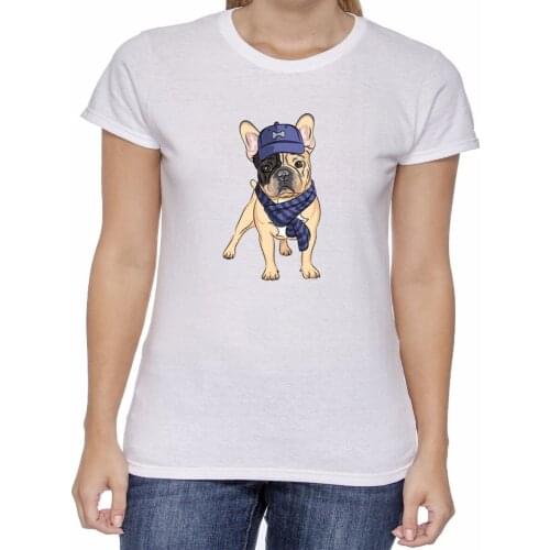 Women 2019 Summer Fashion Printing O-Neck Cotton Tee Tops French Bulldog Hipster Life Style Womens T-Shirt best T shirts