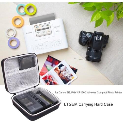 LTGEM EVA Hard Case for Canon SELPHY CP1200 & CP1300 Wireless Compact Photo Printer - Travel Protective Carrying Storage Bag