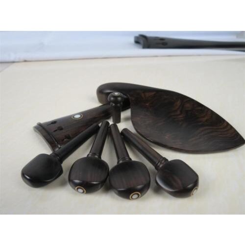 1set of natural violin ebony fittings 4/4,Musical instrument part