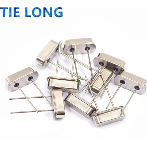 10PCS 4Mhz 6Mhz 8Mhz 12Mhz 16Mhz 20Mhz 24Mhz 32.768K 2*6 32.768K 3*8 Quartz Crystal Resonator Passive Oscillator HC-49S
