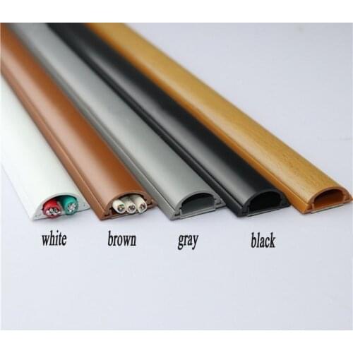 16pcs ( 50cm/pc) Plastic Cord Duct Cover Wire Management Cable Raceway