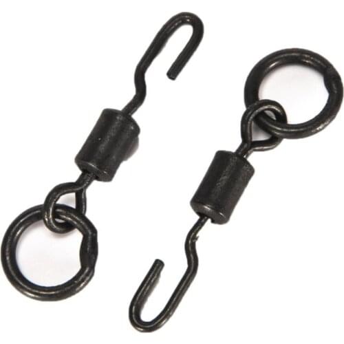 20pcs New Style Fishing Swivel European Style Fishing Set Connector European Carp Fishing Hook Alloy Copper Swivel Fishing Tools