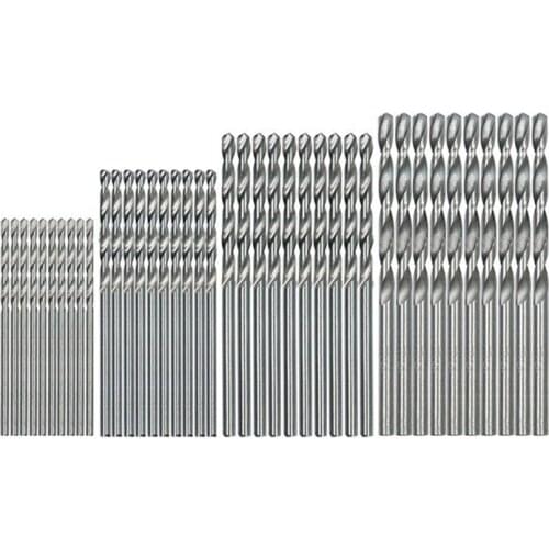 40 Pcs Mini Drill HSS Bit 0.5mm-2.0mm Straight Shank PCB Twist Drill Bits Set