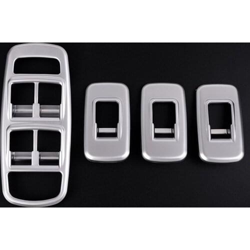 For Jaguar XE 2015 2016 2017 Accessories Matte Chrome Window Button Panel Cover Trim Car Styling