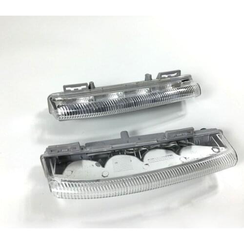 For Mercedes-Benz W204 S204 C350 W212 R172 2012 2013 Pair Front Right DRL Daytime Running Lamp Fog Light 2049068900 2049069000