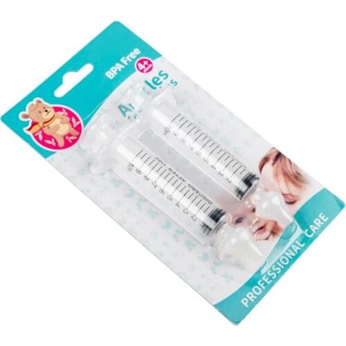 2Pcs Baby Care Nasal Aspirator Needle Tube Cleaner 10ML Children Rhinitis Nasal Washer