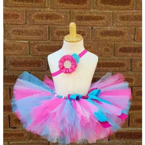 Colorful Baby Tutu Skirts Infant Toddler Girls Ballet Dance Pettiskirts Underskirts with Ribbon Bow Kids Party Costume Skirts