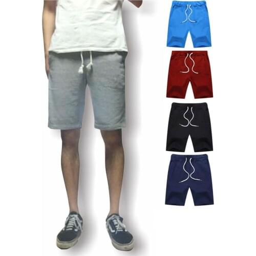 Summer cotton mens sports and leisure shorts mens trousers straight trousers large trousers beach breeches