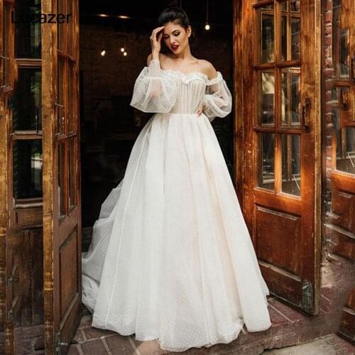 Lucazer Wedding Dresses With A Train