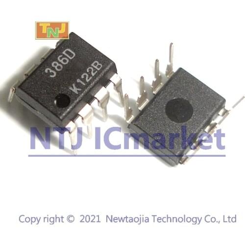 10 PCS NJM386D DIP-8 NJM386 JRC386 386D POWER AMPLIFIER IC CHIP