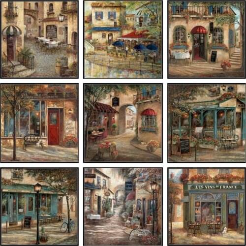 Counted Cross Stitch Kits Needlework - Crafts 14 ct Aida Color DIY Arts Handmade Home Decor - European Style