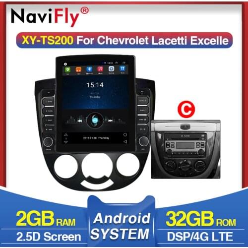 Navifly 9.7inch DSP 4G Tesla Screen Autoradio gps navigation multimedia For Chevrolet Lacetti Excelle J200 BUICK Hrv 2004-2013
