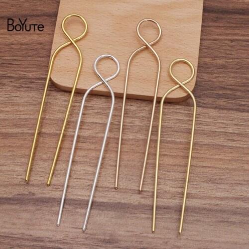 BoYuTe New Arrive (10 Pieces/Lot) 22*121MM Brass Metal Hair Stick Handmade Diy Hair Accessories Materials