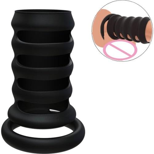New Penis Rings Erection Delaying Ejaculation Reusable Dick Cock Rings Penis Enlargement Sex Toys for Men Testicles Cockrings