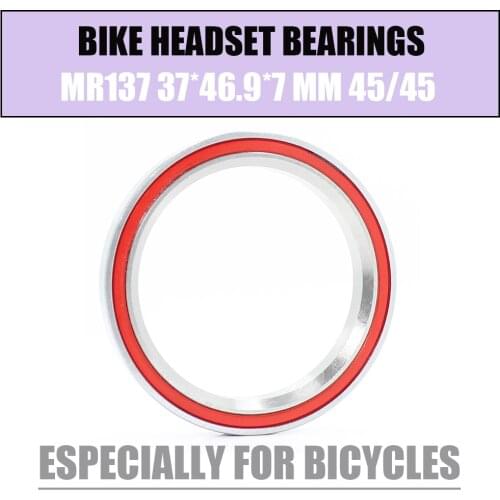 MR137 Bike Headset Bearings 37*46.9*7 mm 45/45 2PCS ACB Road MTB Angular Contact Bicycle Bearing