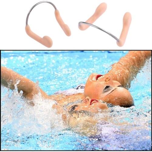 Durable No-skid Soft Silicone Steel Wire Nose Clip for Men Women Children Summer Swimming Diving Equipment