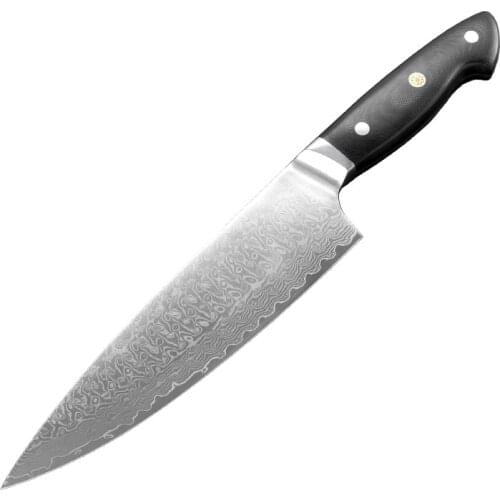 Professional Chef Knife Damascus Steel VG10 Japanese Kitchen Knives Butcher Gyuto 8 inch Cleaver Cook Knives Slicing G10 Handle