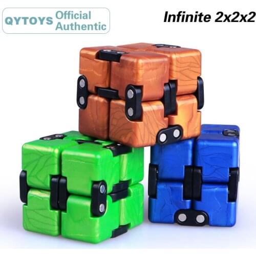 QiYi Infinite 2x2x2 Magic Cube 2x2 Neo Speed Puzzle Release Stress Pressure AntiStress Educational Toys For Children