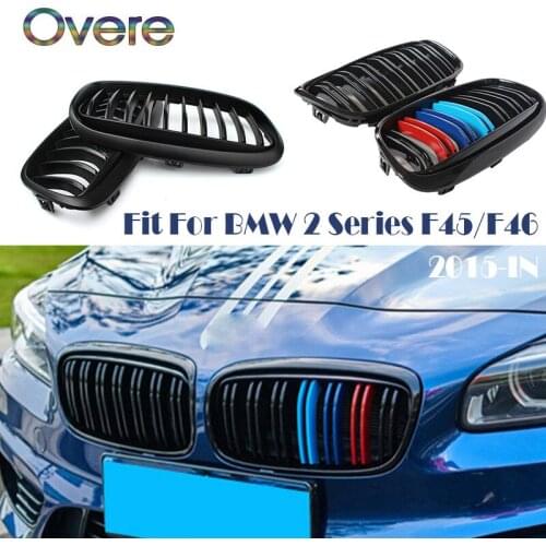 Overe Front Bumper Racing Grills Grilles For BMW F45 F46 2 Series 220i 228i M2 GT 2015 2016 2017 2018 Performance Accessories