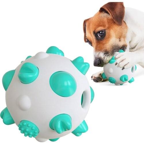 Pet Dog Toys Extra-tough Rubber Jump Toy Interactive Elasticity Ball Dog Chew Toys For Dog Tooth Cleaning Treat Ball