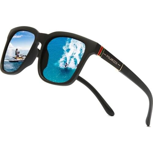 Brand Design Men Polarized Sunglasses Vintage Men Square Coating Driving Sun glasses UV400 Shades Eyewear Oculos de sol