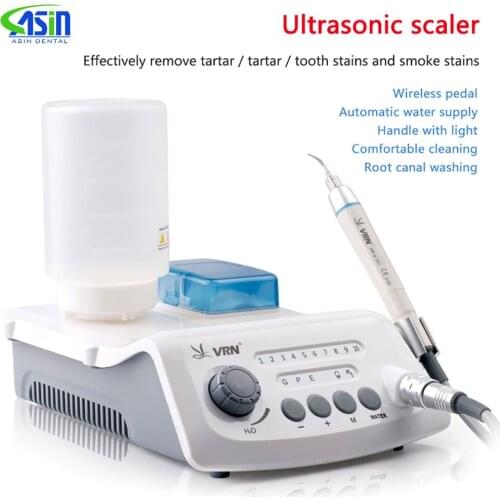Dental Wireless Control Ultrasonic Scaler Scaling Perio Endo VRN-A8 with LED Detachable Handpiece Auto Water Supply