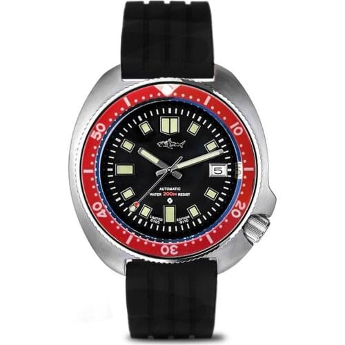 Luminous watch men,mens sport dive watches HEIMDALLR luxury brand automatic mechanical wristwatch army waterproof relogio scuba