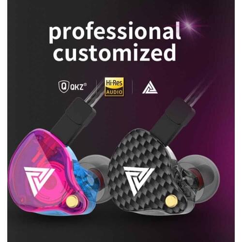 QKZ VK4 Universal Detachable In-Ear Bass Wired Earphones Music Earbuds with Mic