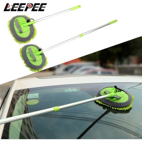 Dust Wax Mop Car Washing Mop Car Cleaning Window Wash Tool Auto Care Detailing Adjustable Soft Car-styling Car Accessories