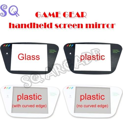 White Black Plastic&Glass Material Protective Screen Cover Lens Replacement for Sega Game Gear GG Lens Protector