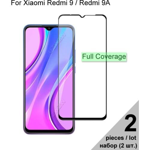 Protective Glass For Xiaomi Redmi 9A / Redmi 9 Full Coverage Tempered Glass For Xiaomi Redmi 9 9A