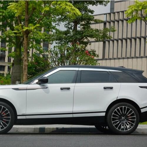 1 Set Windows Chrome Vent Visors Rain Guard Sun Shield Deflectors For Land Rover Range Rover Velar 2018-2019