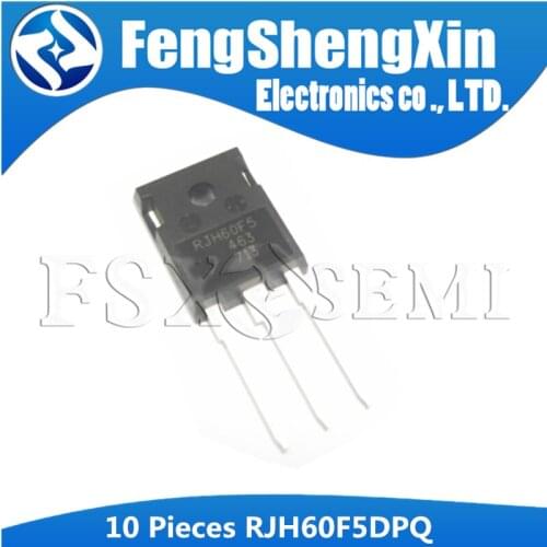 10Pcs RJH60F5DPQ TO-247 RJH60F5 TO-3P Silicon N Channel IGBT High Speed Power Switching