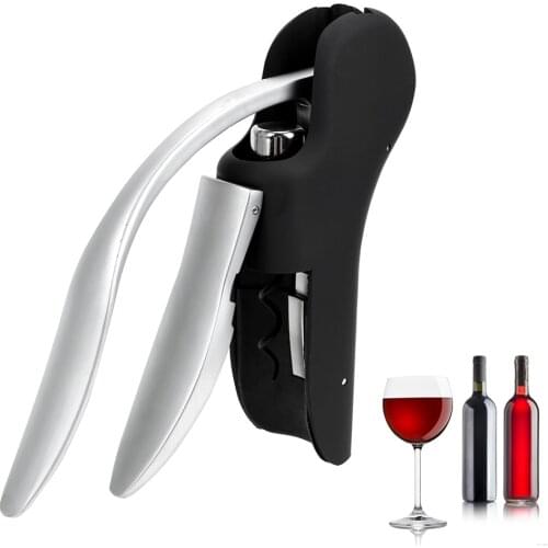 3pcs Bar Lever Corkscrew Wine Opener Cork Drill Lifter Kit Kitchen Accessories Wine Tool Set Foil Cutter Bottle Openers