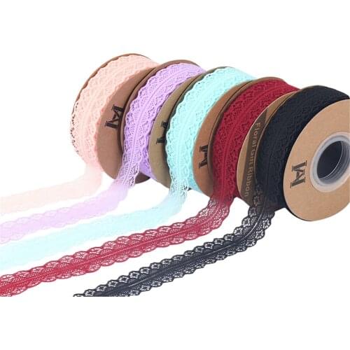 3cm 50Yard Solid Color Lace Ribbon DIY Jewelry/ Clothing/ Wedding Decorations/Christmas Decorations Gift Ribbon