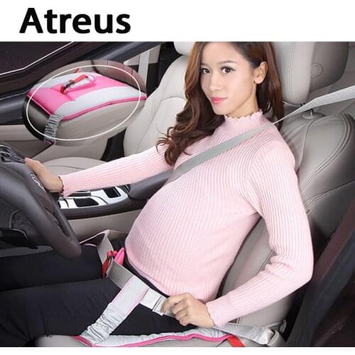 Atreus Pregnant Women Care Belly Car Covers Seat safety Belts for VW Polo Passat b5 b6 b7 golf 4 7 Touran Toyota Corolla Avensis